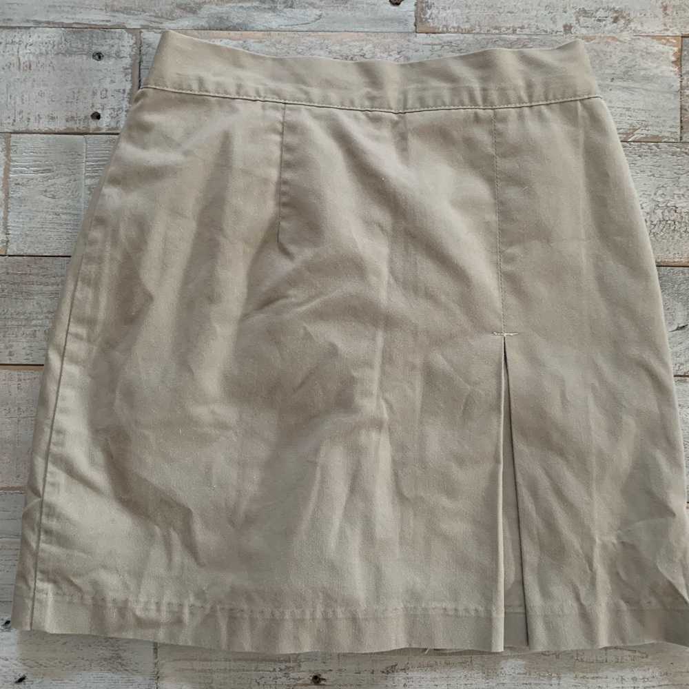 PARKER UNIFORM KHAKI SKIRT